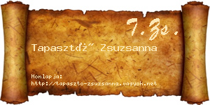 Tapasztó Zsuzsanna névjegykártya